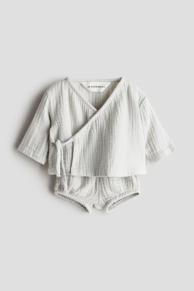 H&M 2-PIECE COTTON MUSLIN SET