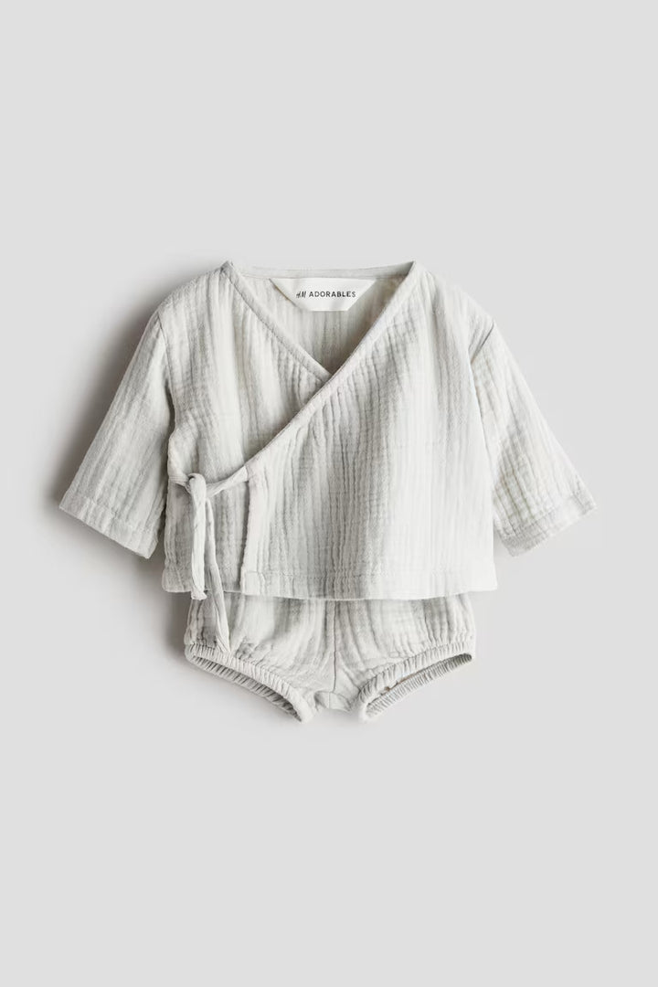 H&M 2-PIECE COTTON MUSLIN SET
