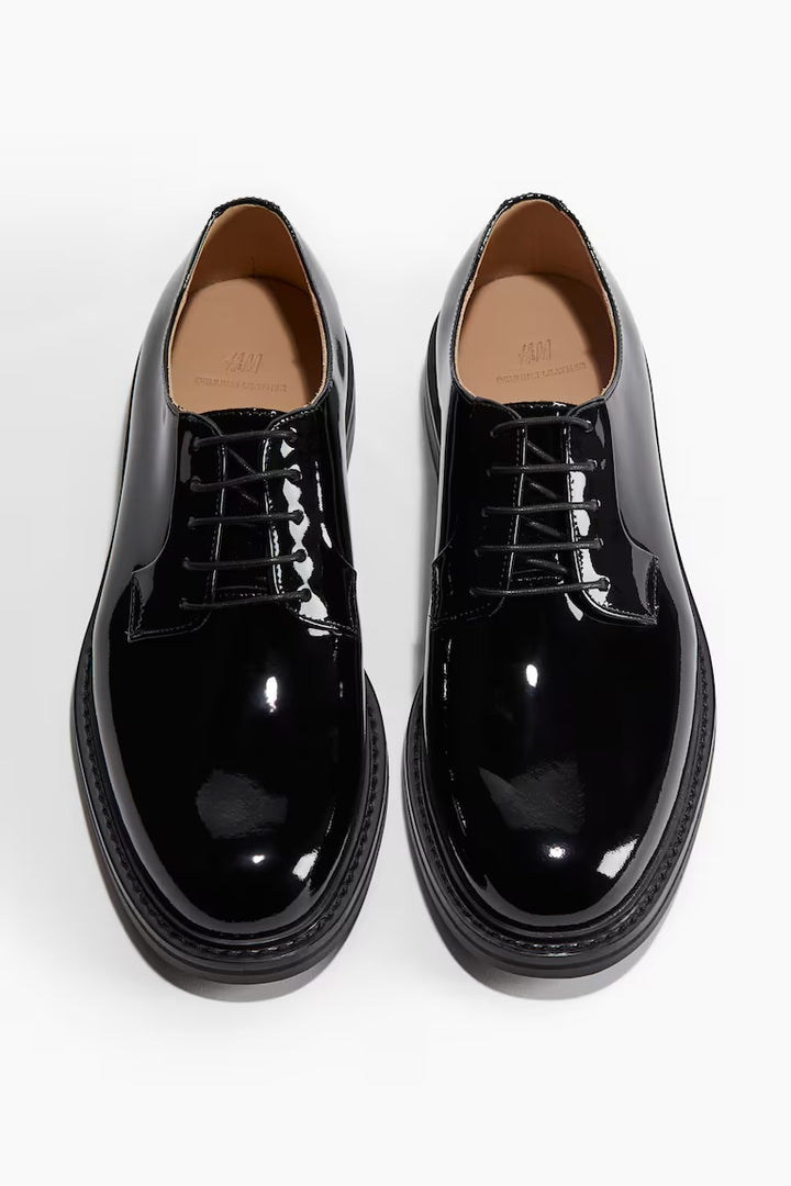 H&M LEATHER DERBY SHOES