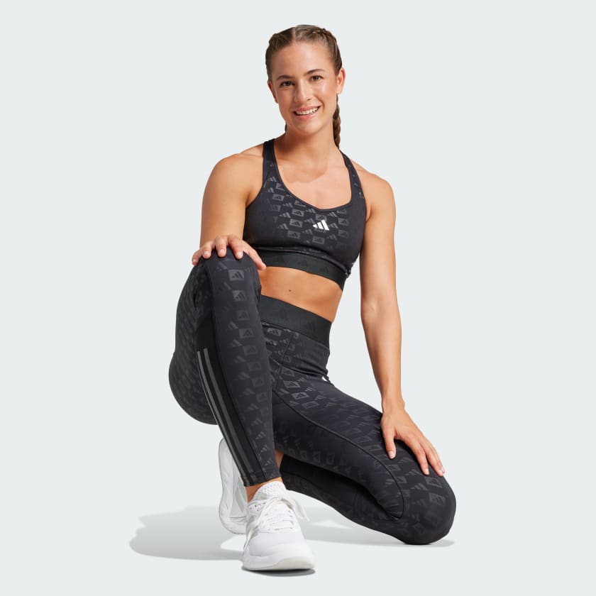 Adidas Hyperglam Full-Length Emboss Leggings