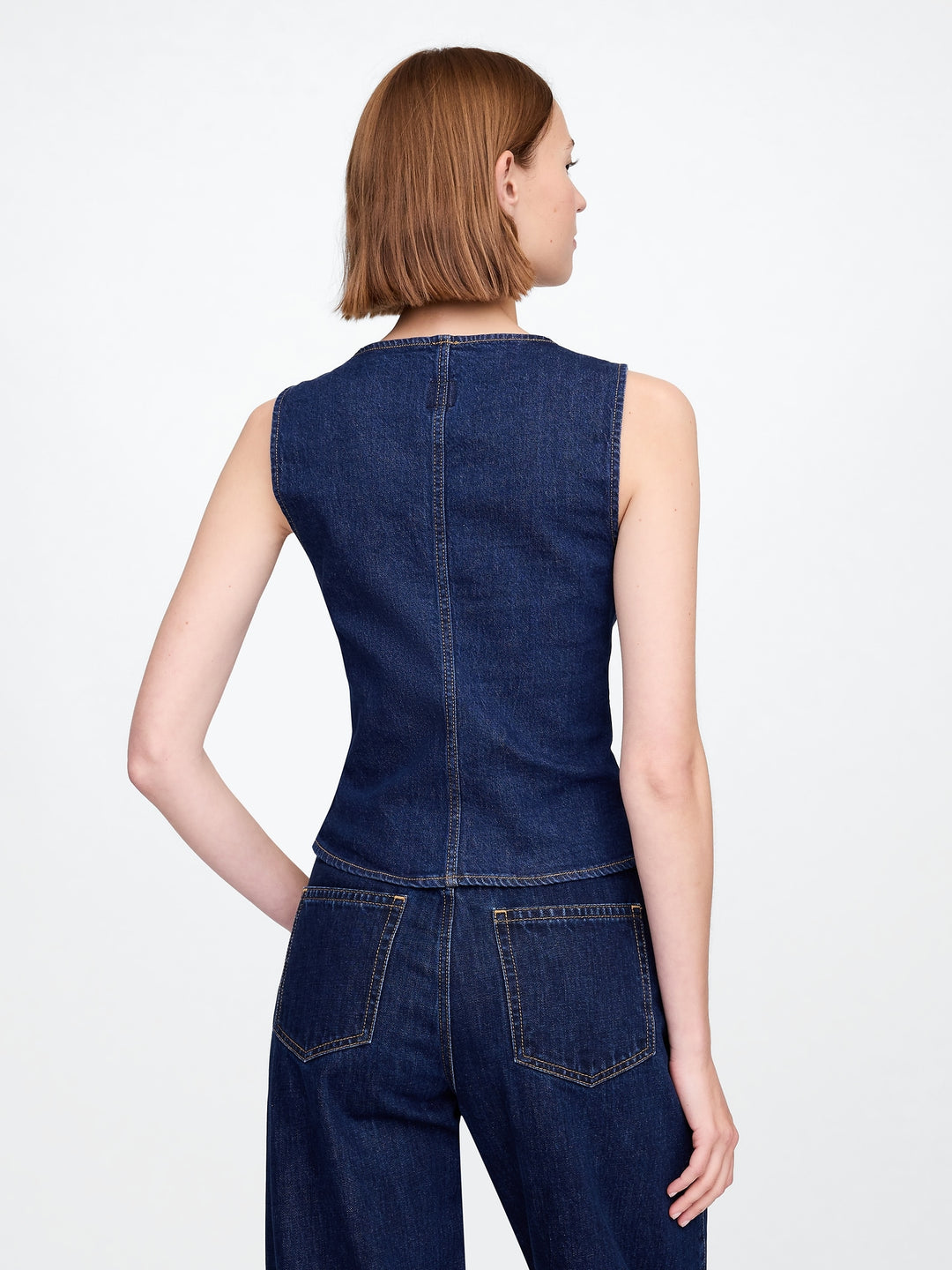Gap Square-Neck Denim Top