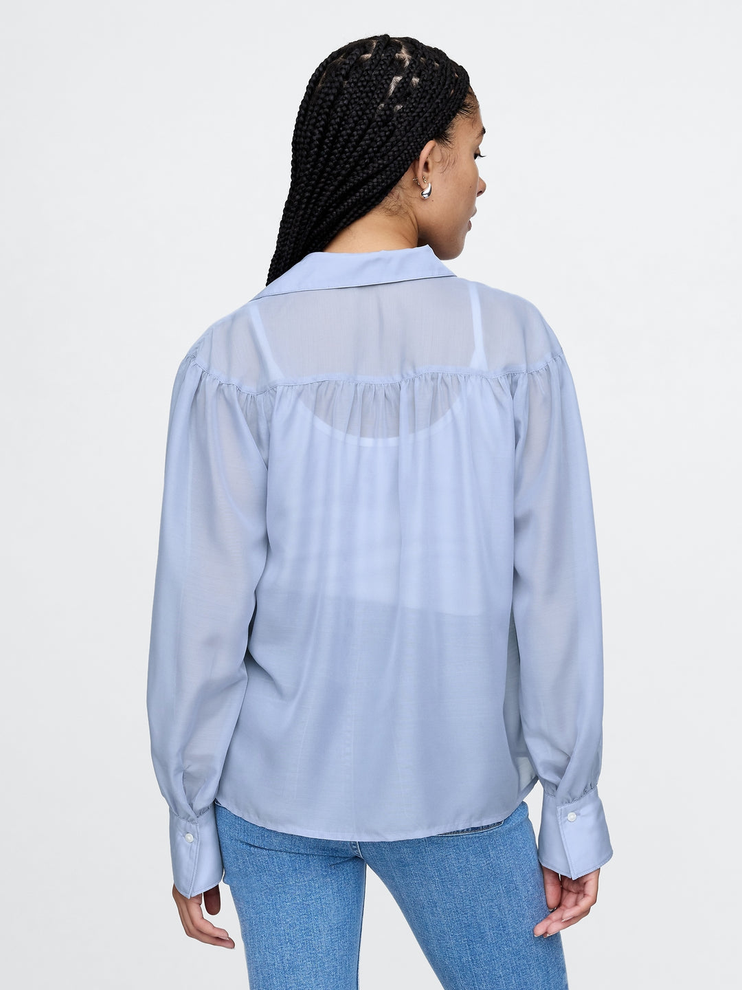 Gap Oversized Sheer Shirt