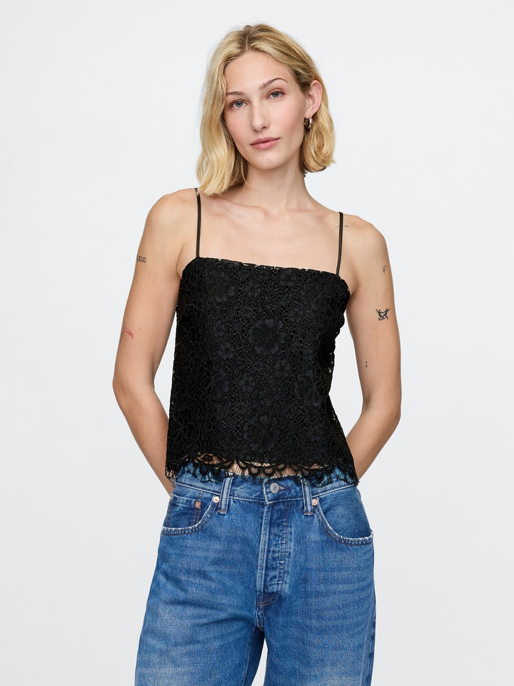 Gap Lace Satin Shell Cami
