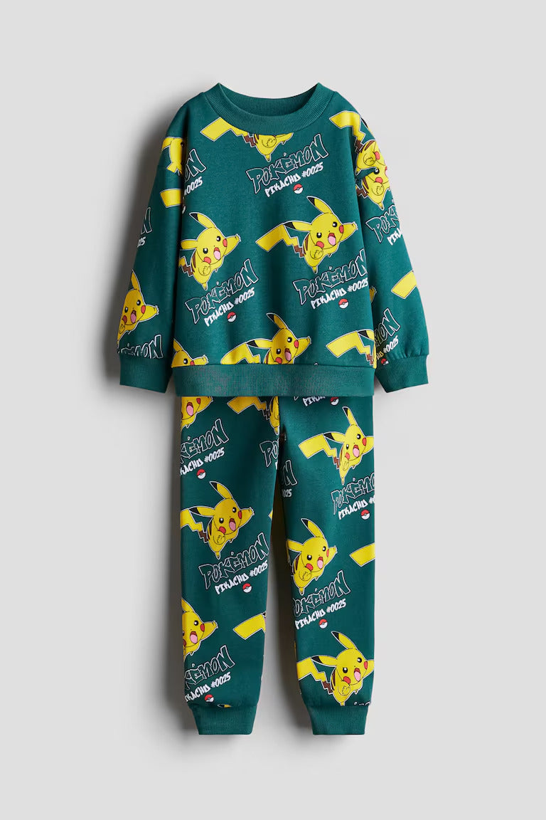 H&M 2-PIECE PRINTED SWEATSUIT
