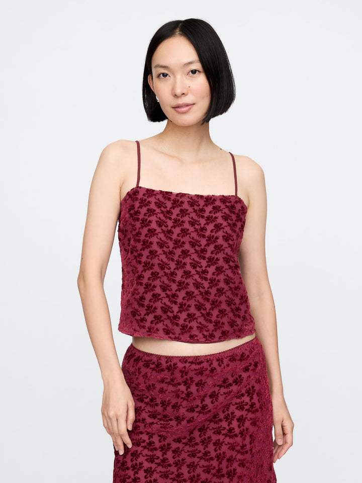 Gap Burnout Velvet Cropped Cami