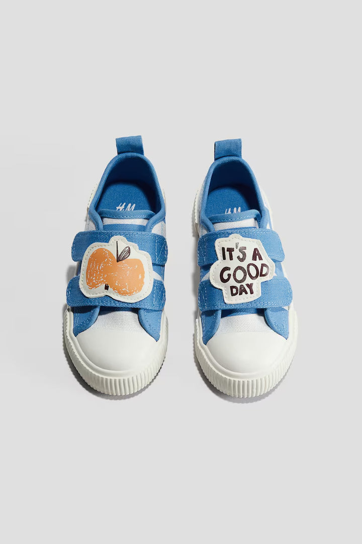 H&M COTTON CANVAS TRAINERS