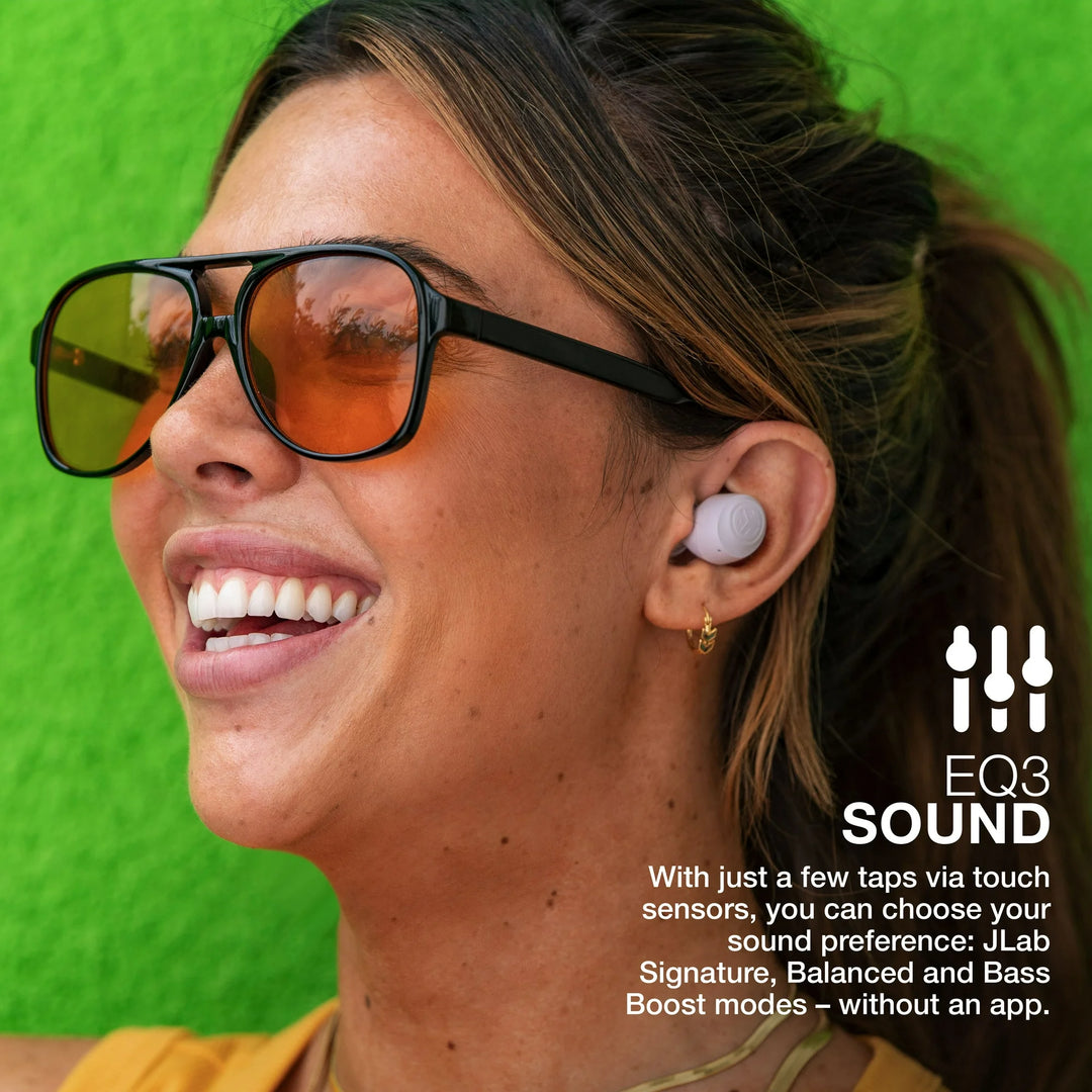 JLab Go Air Pop Bluetooth Earbuds, True Wireless with Charging Case, Lilac