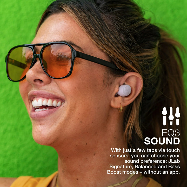 JLab Go Air Pop Bluetooth Earbuds, True Wireless with Charging Case, Lilac