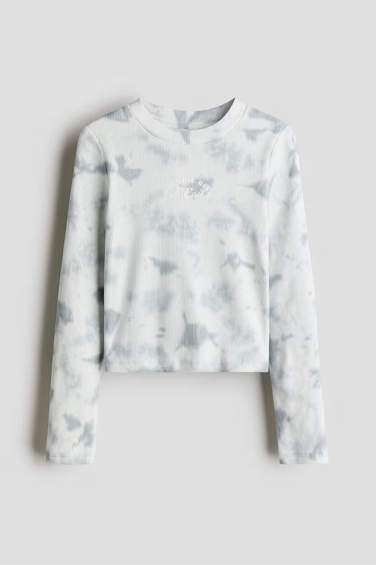 H&M RIBBED COTTON TOP