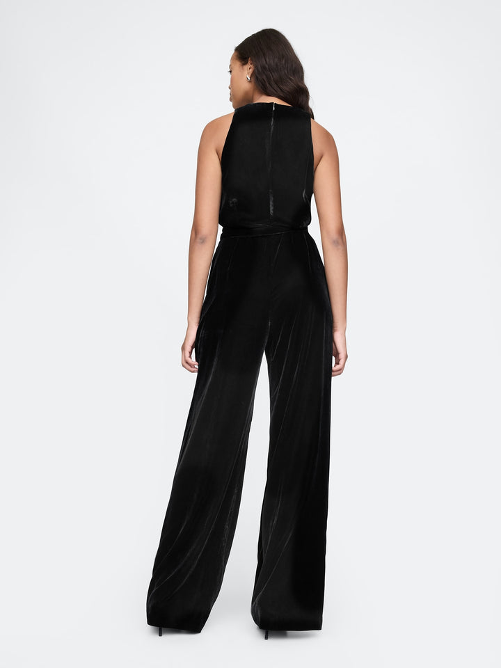 Gap Recycled Velvet V-Neck Jumpsuit