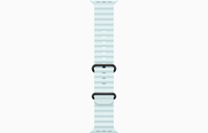 Apple Watch Ultra 2 GPS + Cellular, 49mm Black Titanium Case with Ice Blue Ocean Band