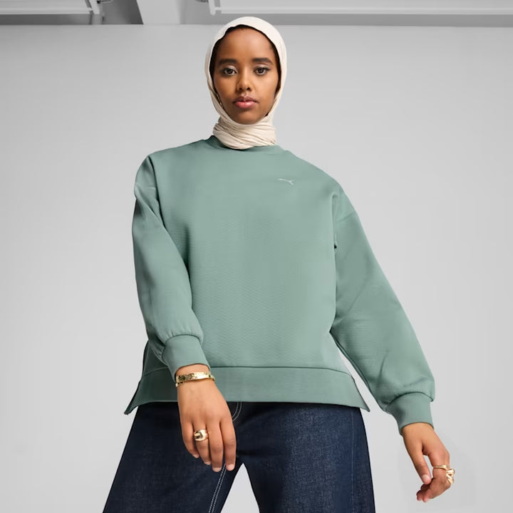 PUMA Wardrobe Essentials Women's Oversized Crew Sweatshirt