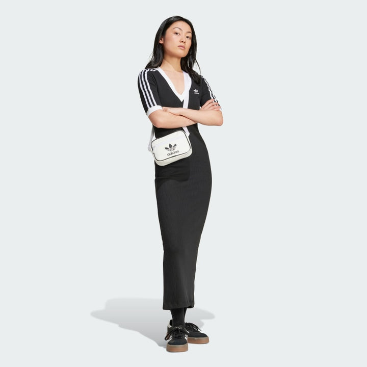 Adidas Adicolor 3-Stripes Knit V-Neck Dress