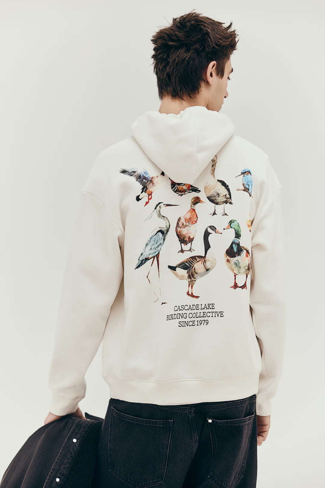 H&M Loose Fit Printed Hoodie