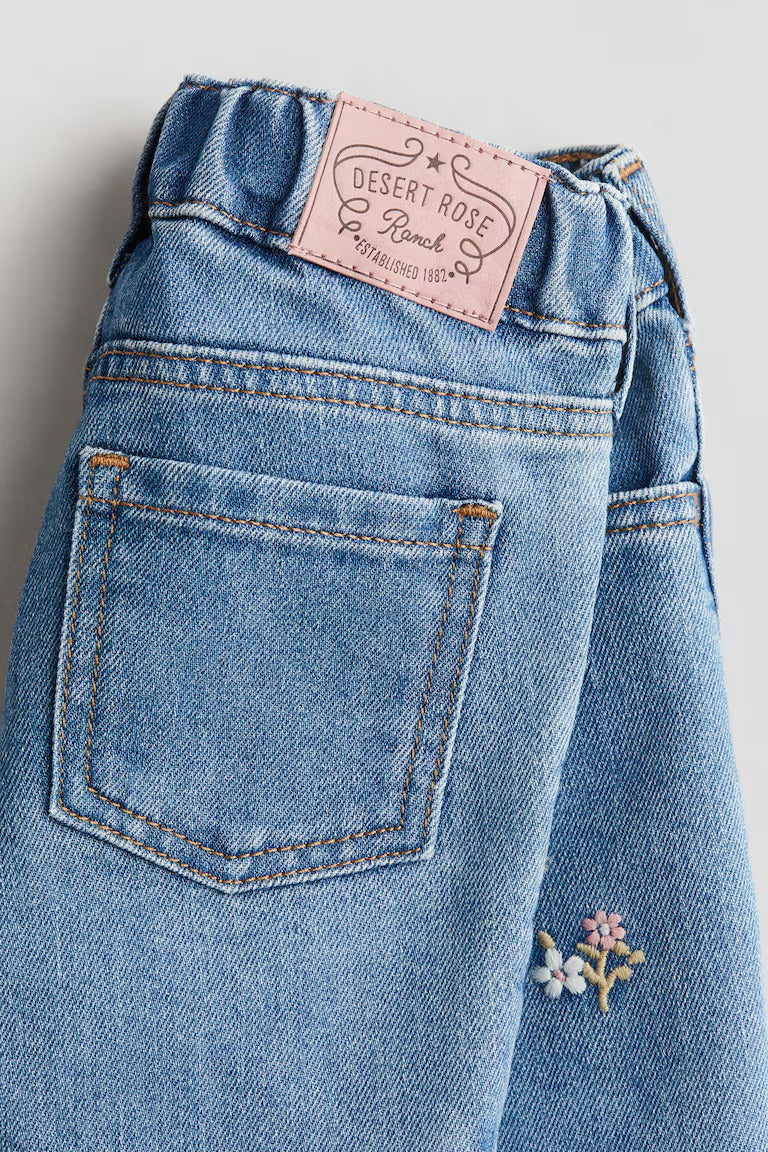 H&M Embroidery-Detail Jeans