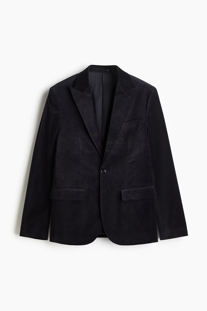 H&M Slim Fit Velvet Blazer