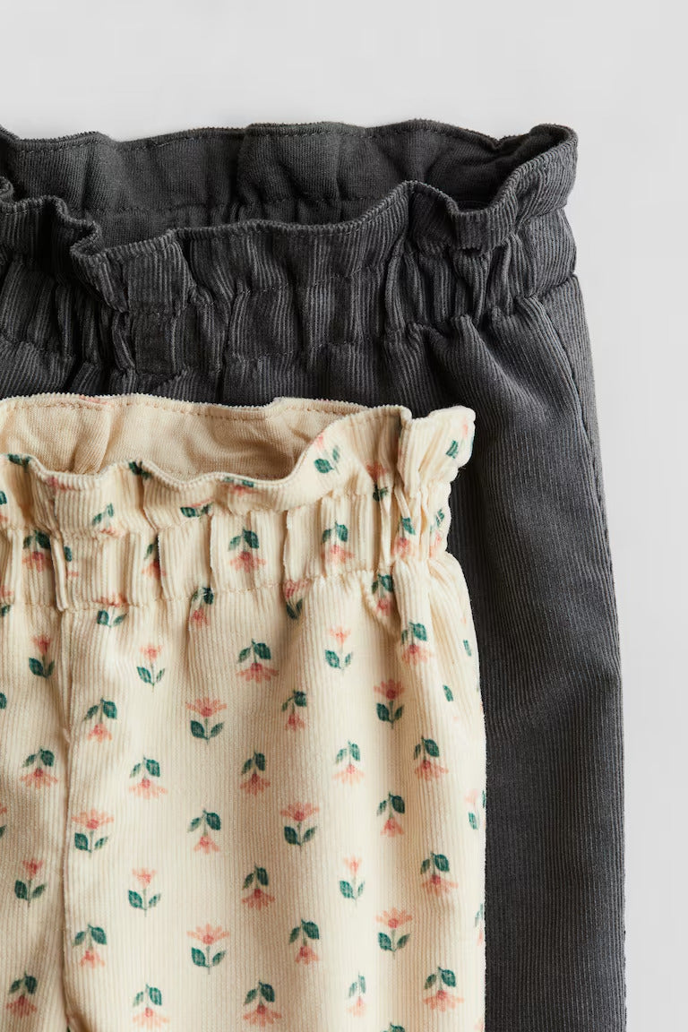 H&M  2-pack Paper Bag Pants