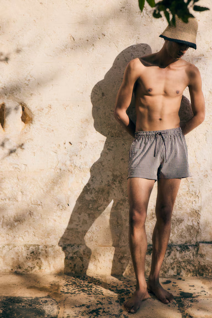 H&M Seersucker Swim Shorts