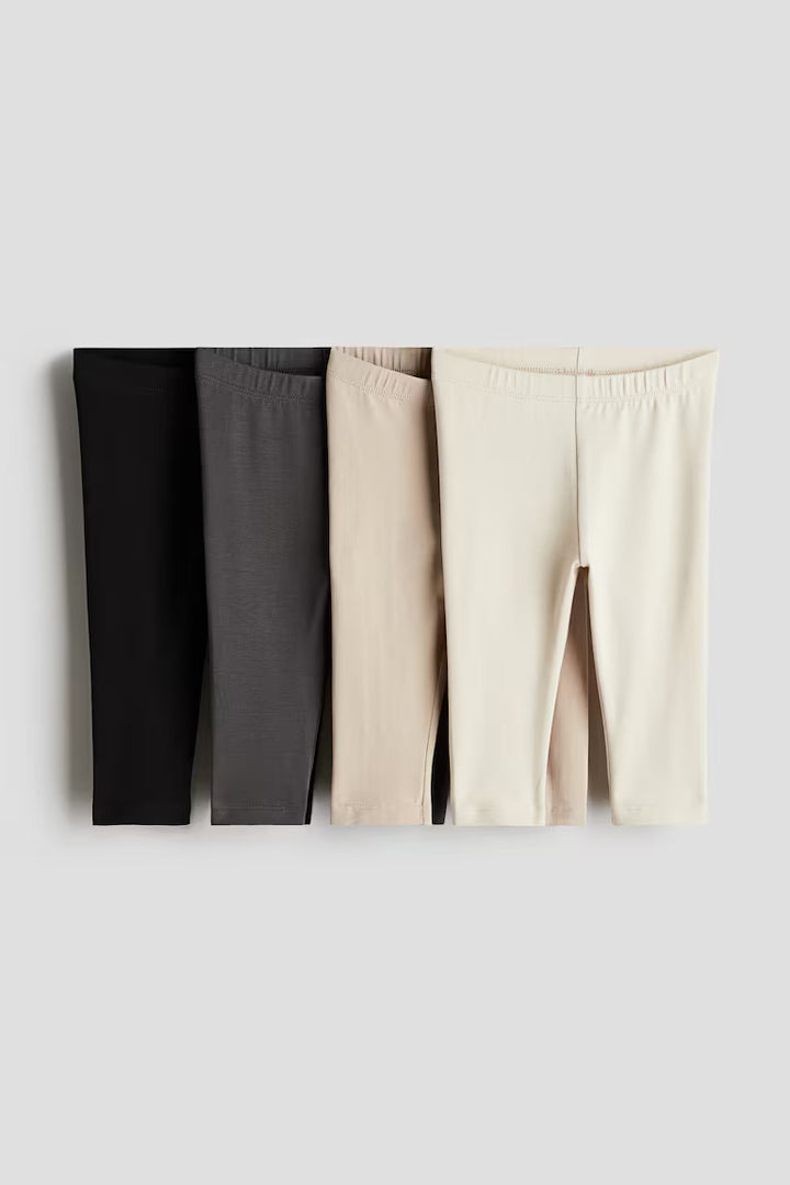 H&M 4-pack Cotton Jersey Leggings