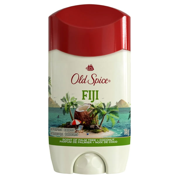 Old Spice Men's Antiperspirant & Deodorant Fiji with Palm Tree, 24/7 Sweat Protection, 73 g