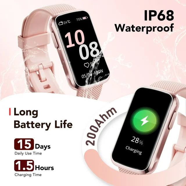 Tikland 2025 New Fitness Tracker, 1.47" Smartwatch with 24 Modos Deportivos, Step Counter, Answer/Make Calls, IP68 Waterproof Activity Trackers Compatible with Android and iPhone
