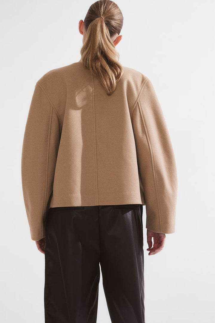 H&M Felted Jacket with Shawl Collar