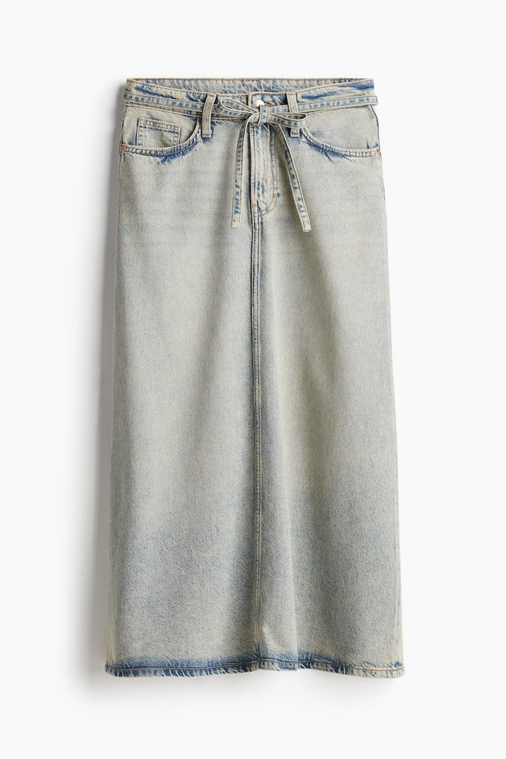H&M Feather Soft Denim Skirt