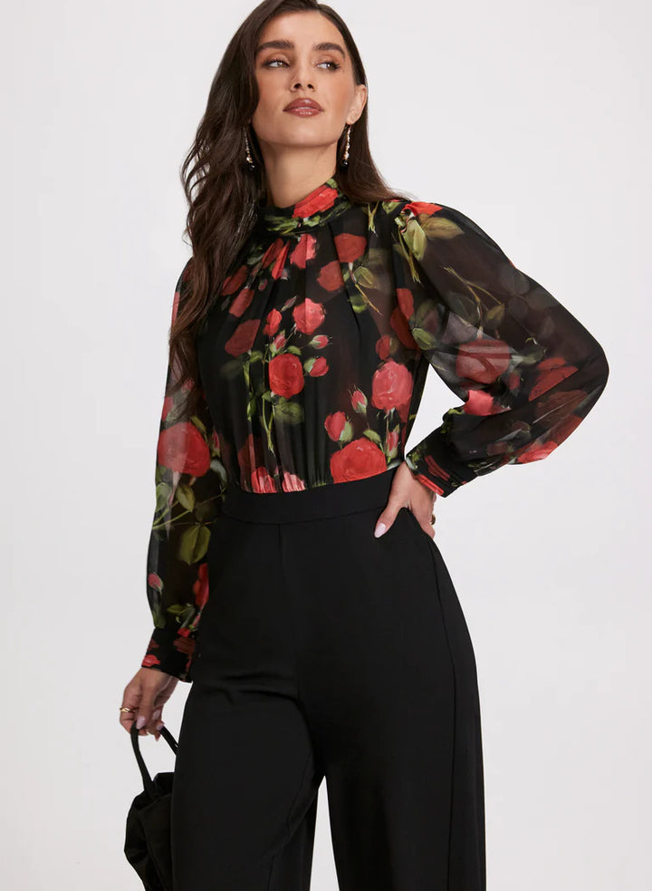 LAURA Floral Illusion Jumpsuit