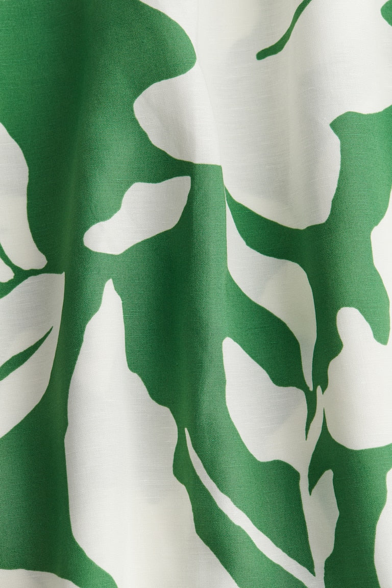 H&M Linen-blend Maxi Skirt