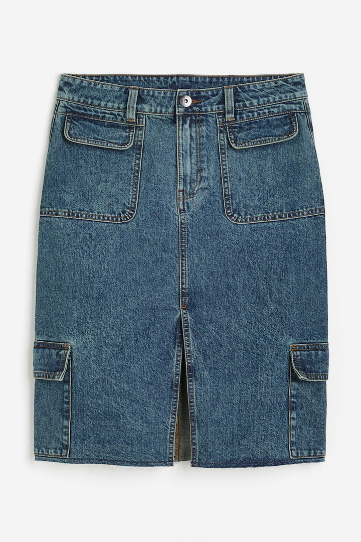 H&M Denim Cargo Skirt