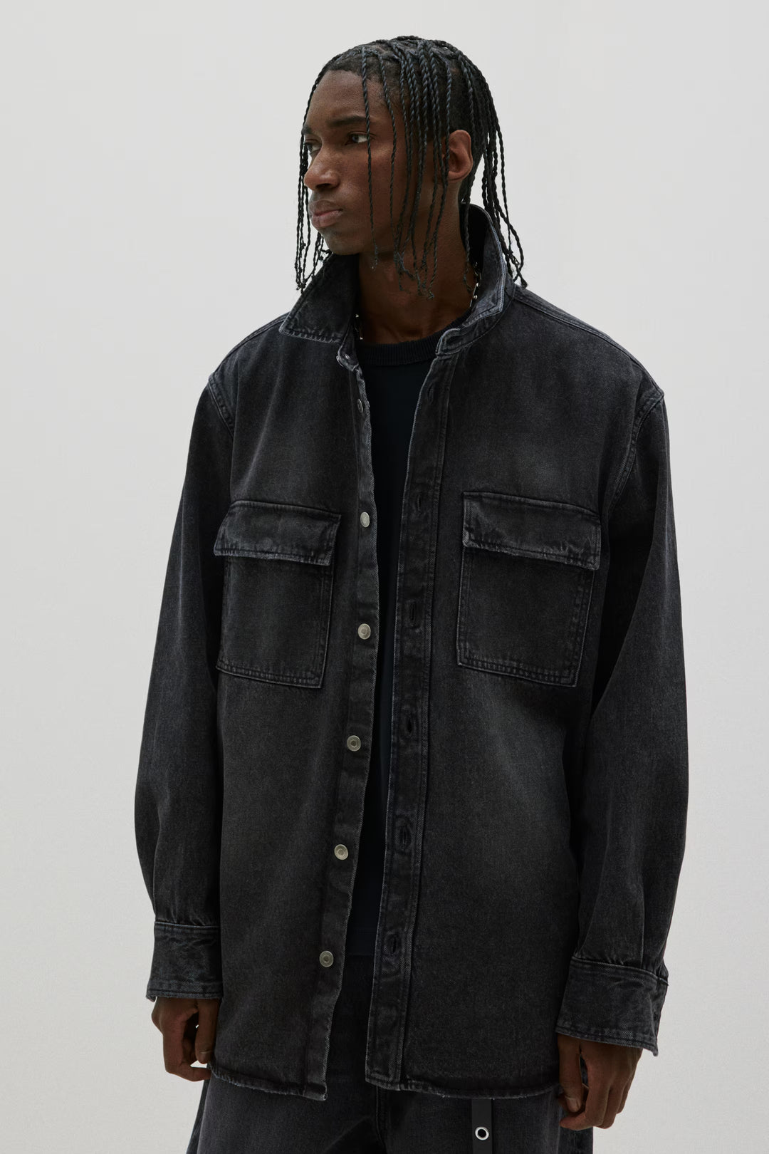 H&M Oversized Fit Denim Shirt