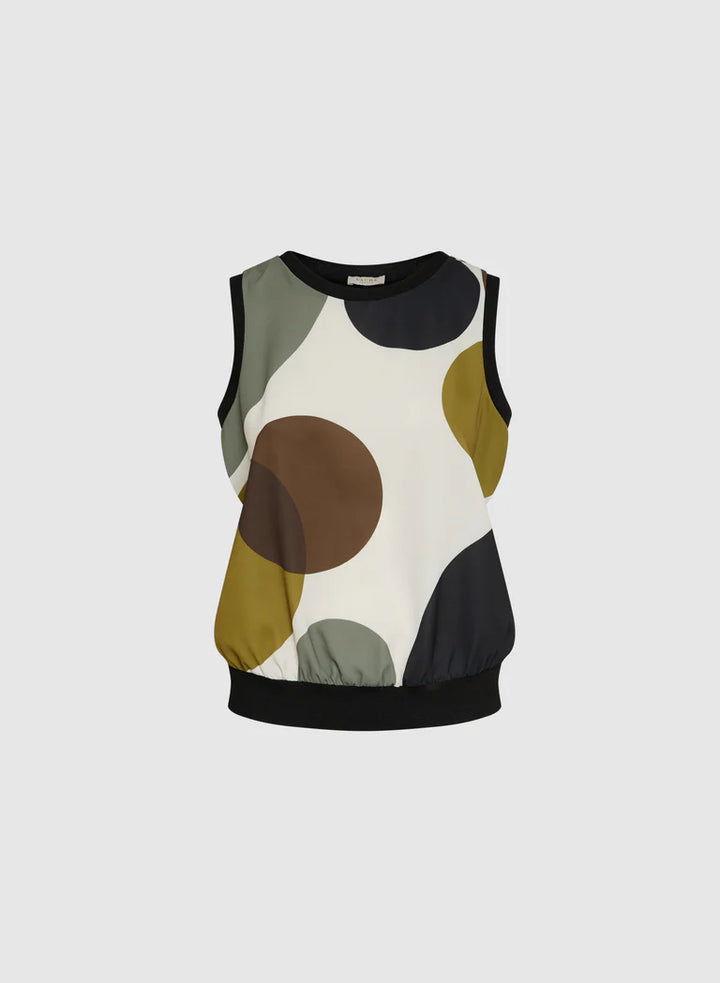LAURA Dot Print Top