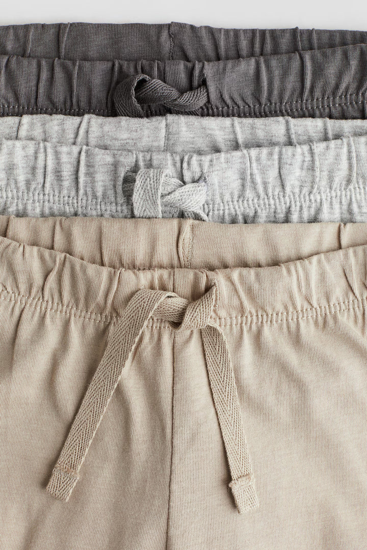 H&M 3-pack Cotton Jersey Joggers