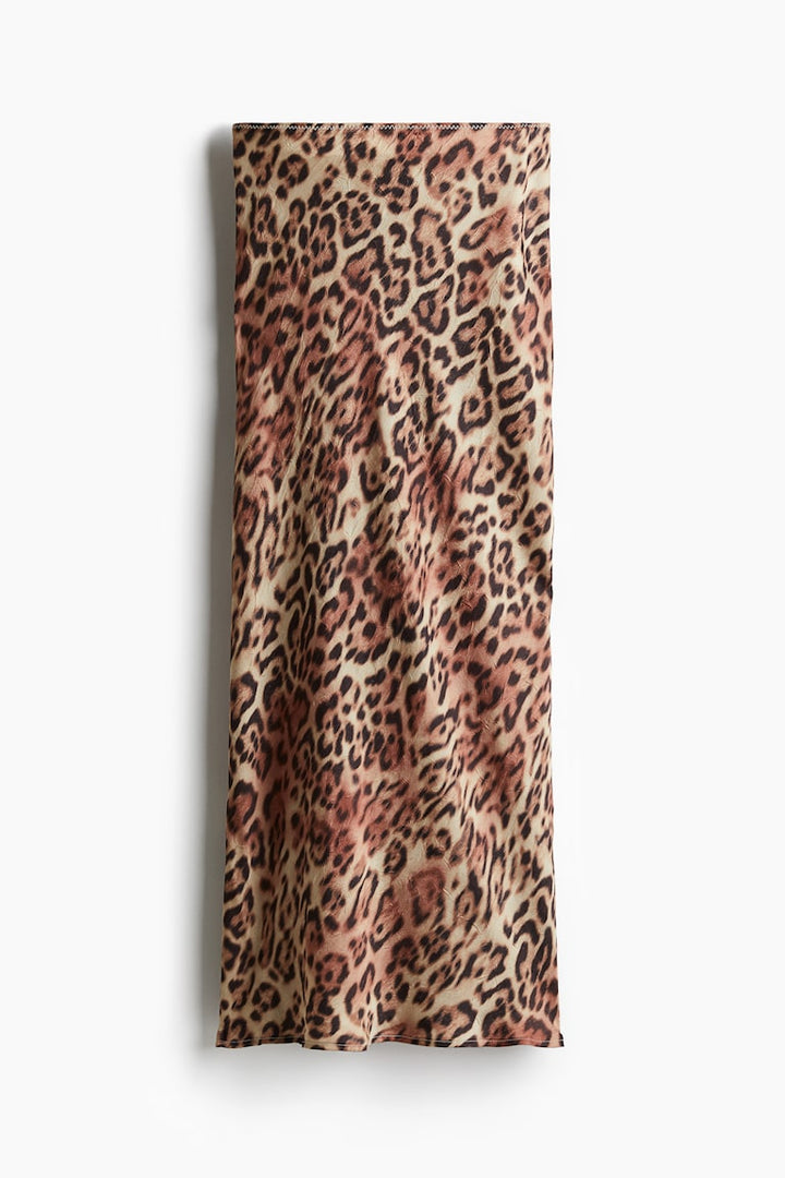 H&M Crinkled Satin Maxi Skirt