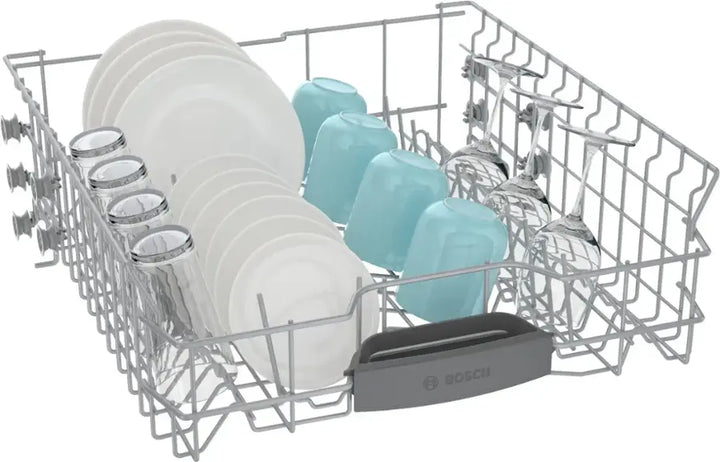 Bosch - 300 Series 24" Front Control Smart Built-In Tub Dishwasher with 3rd Rack, 48 dBA - Stainless Steel