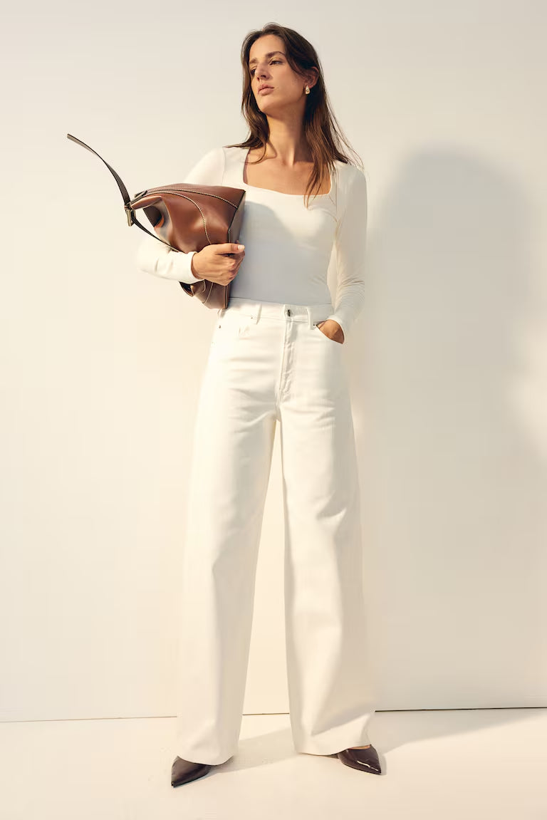 H&M LONG-SLEEVED JERSEY TOP