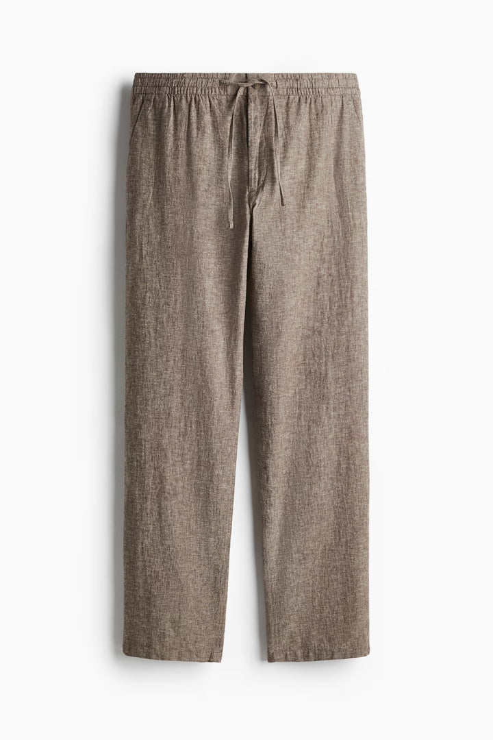 H&M Regular-Fit Linen-Blend Pants