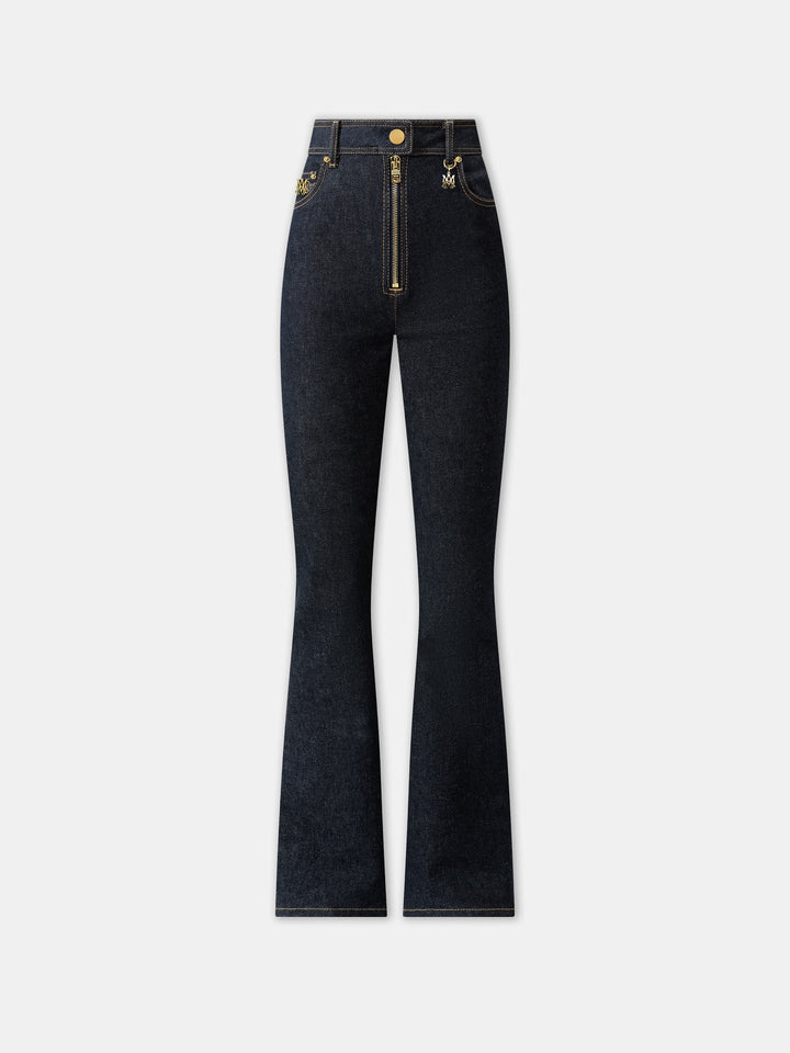 AMIRI WOMEN'S ZIP UP FLARE JEAN
