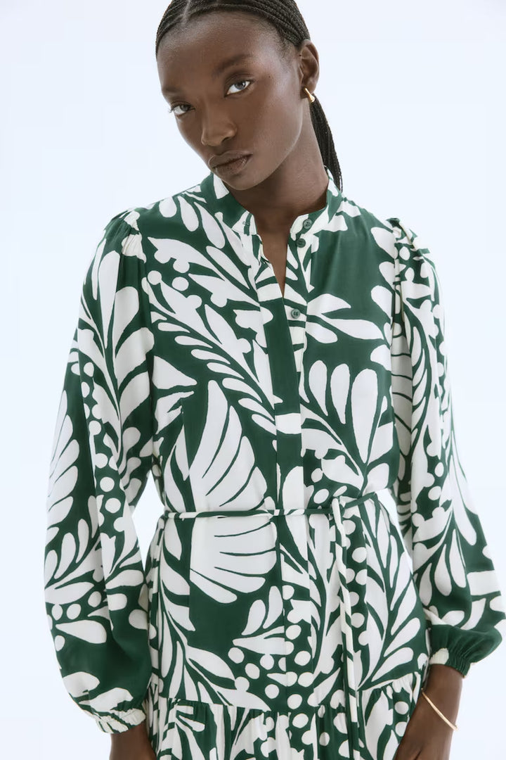 H&M Long Puff-Sleeved Dress