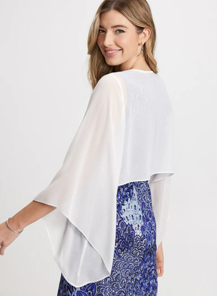 LAURA Flared Sleeve Chiffon Bolero