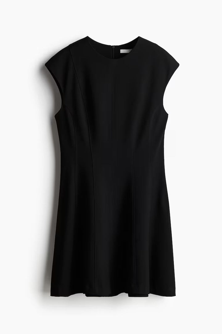 H&M Flared-Skirt Twill Dress