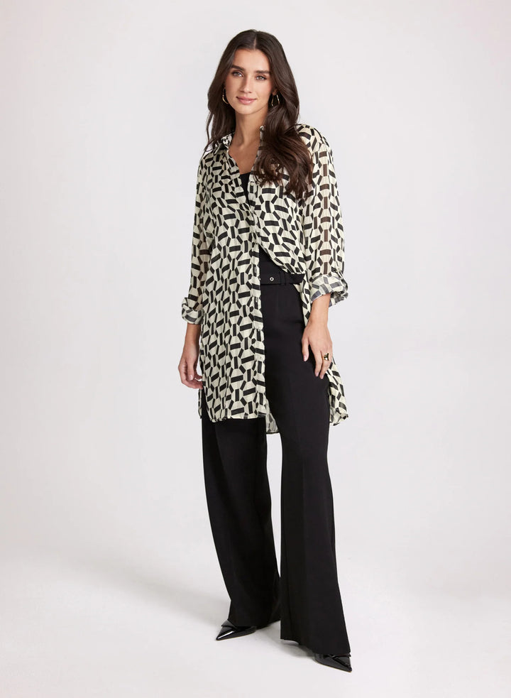 LAURA Geometric Print Blouse