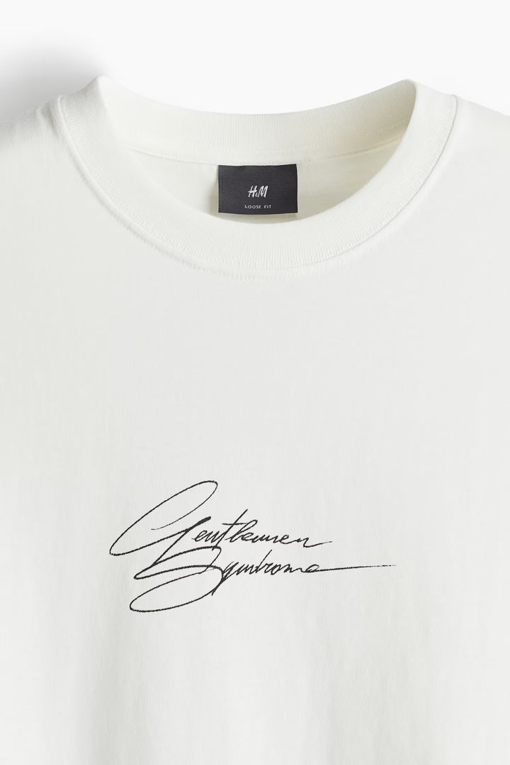 H&M Loose Fit Printed T-shirt