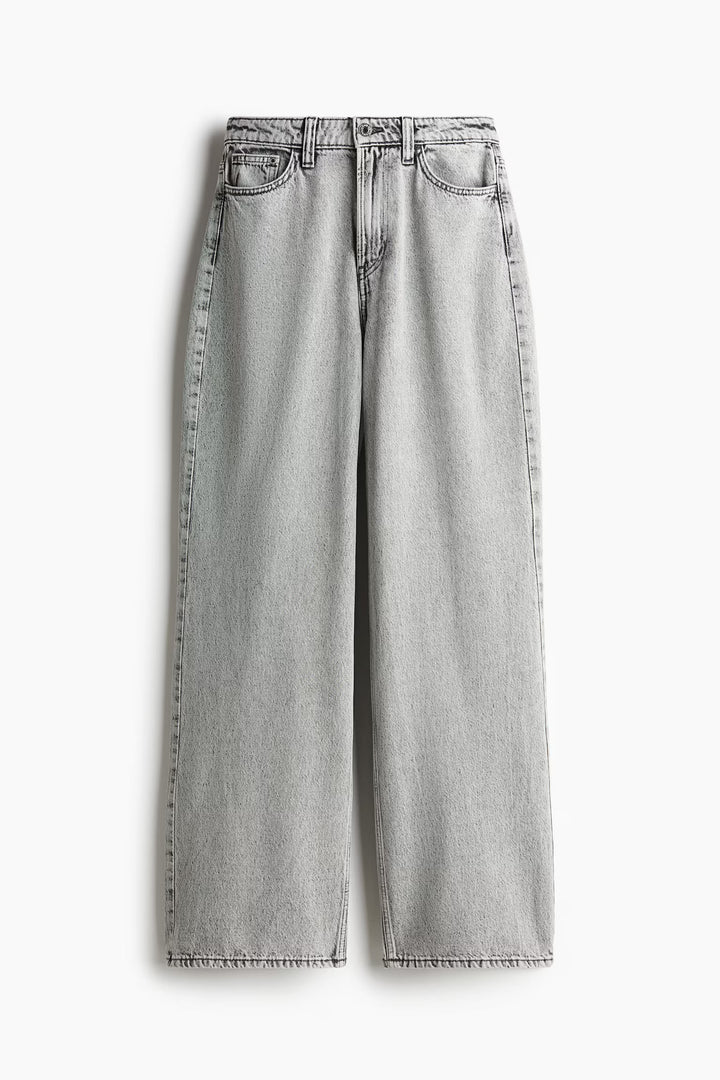 H&M Curvy Fit Wide Ultra High Jeans