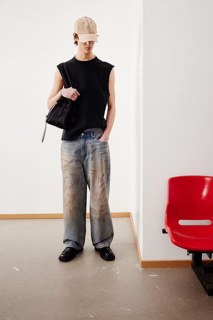 H&M Loose-Fit Printed Tank Top