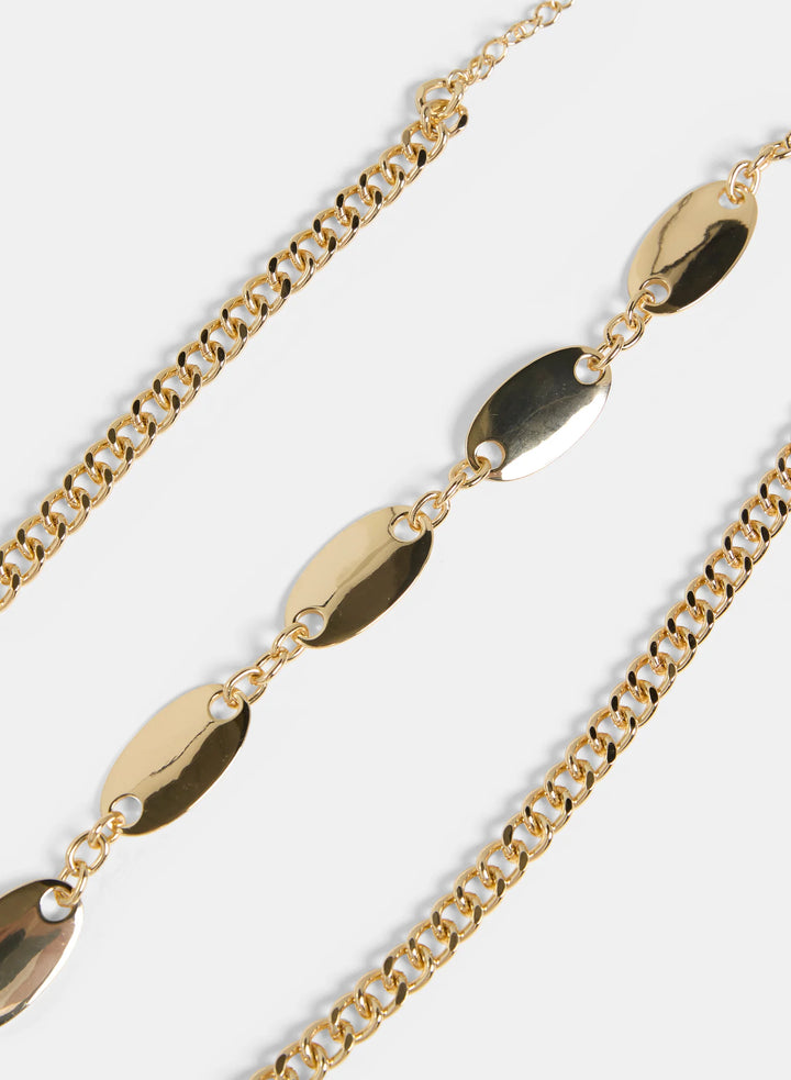 Laura Chain Link Oval Disc Belt