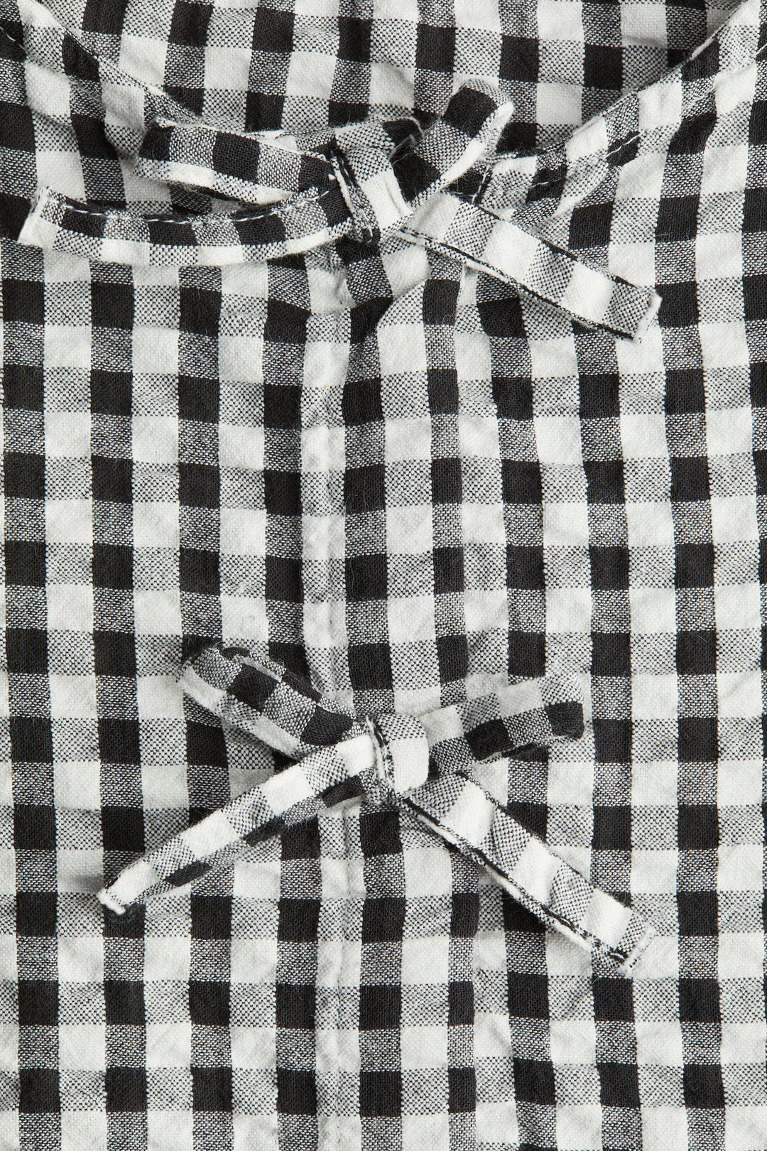 H&M Cotton Seersucker Peplum Blouse