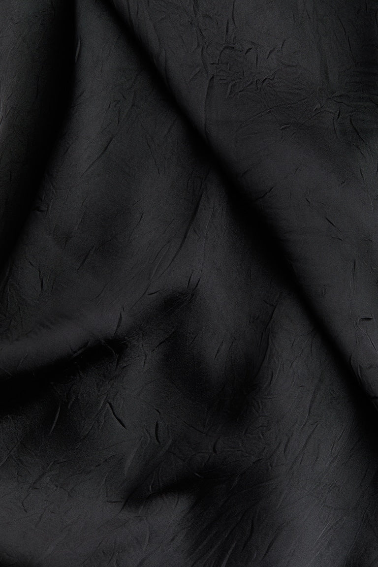 H&M Crinkled Satin Maxi Skirt