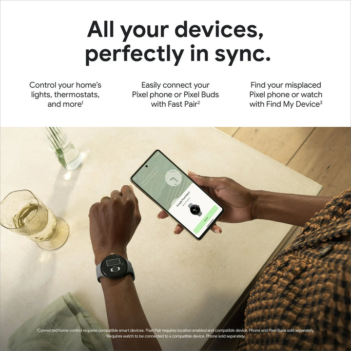 Google Pixel Watch 2 with the Best of Fitbit and Google - Heart Rate Tracking, Stress Management, Safety Features - Android Smartwatch - Matte Black Aluminum Case - Obsidian Active Band - Wi-Fi