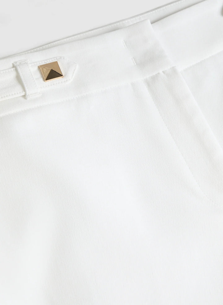 LAURA Studded Cotton-Blend Capris